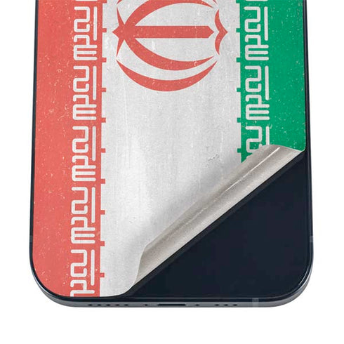 Iran Flag Distressed iPhone 12 Skin
